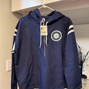 PINK Victoria's Secret Navy Seattle Mariners Jacket with White Accents